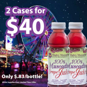 2 Cases of Mighty Muscadine Juice